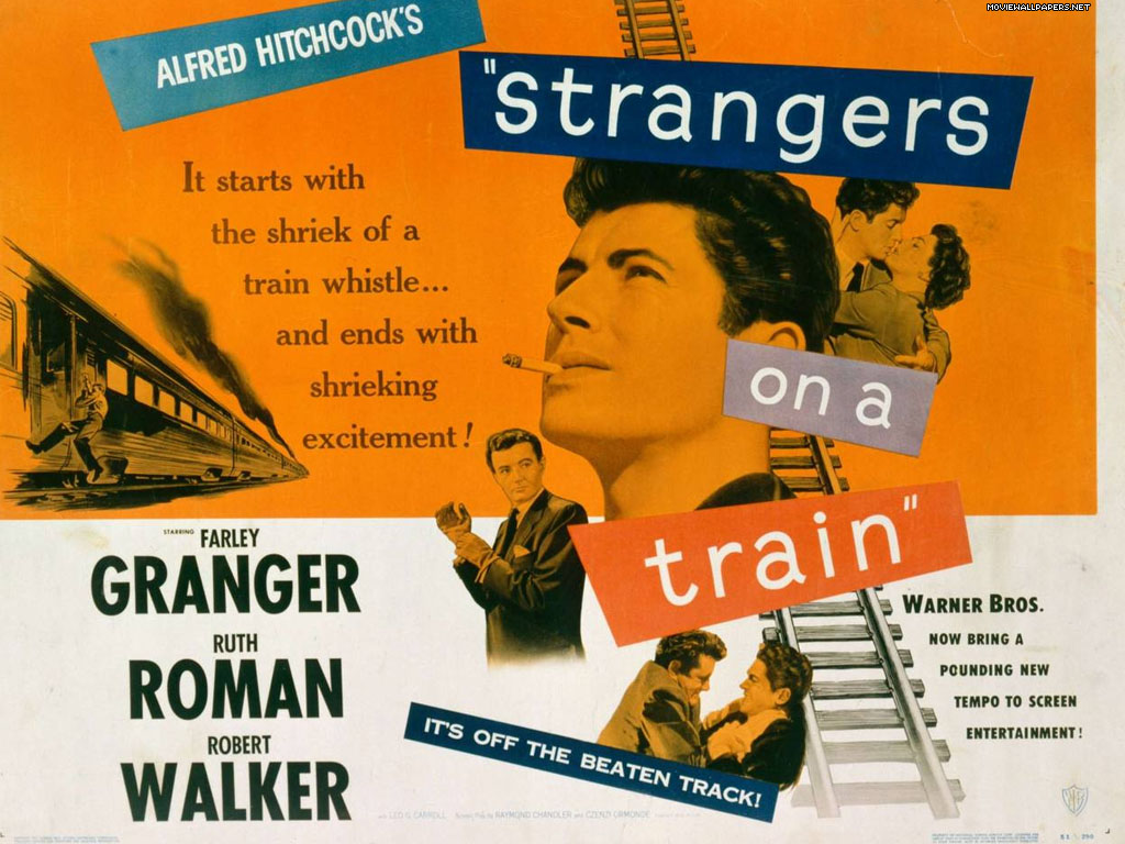 strangers on a train poster